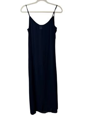 Coldwater Creek size 6 Black Slip Maxi Dress - Adjustable Spaghetti Straps